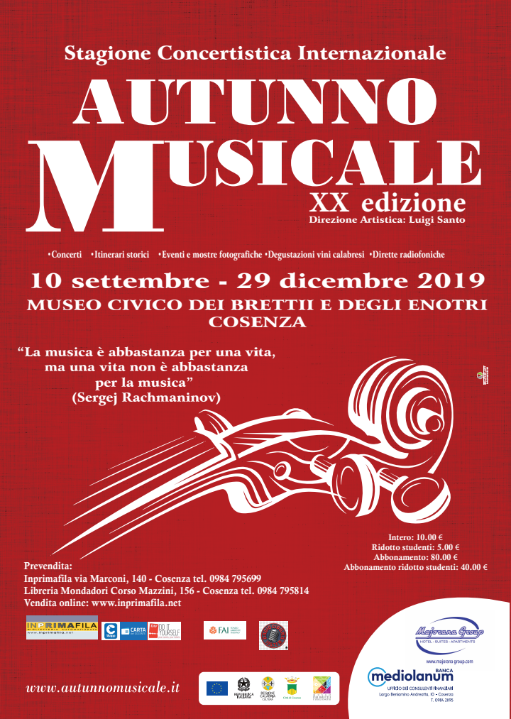 XX Stagione Concertistica Internazionale Autunno Musicale