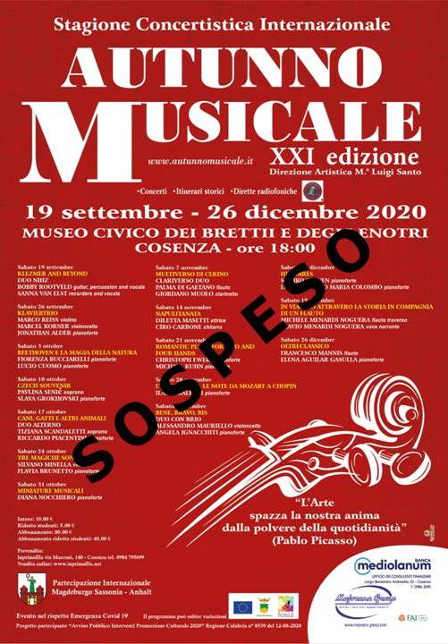 XXI Stagione Concertistica Internazionale Autunno Musicale