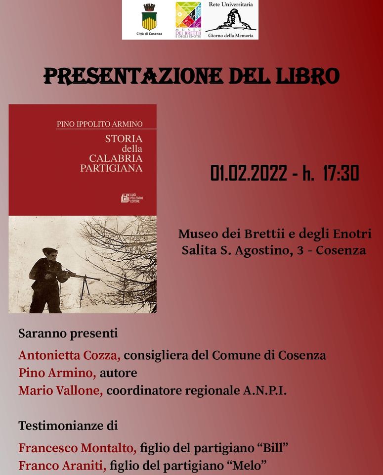 Presentazione del libro "Storia della Calabria partigiana"