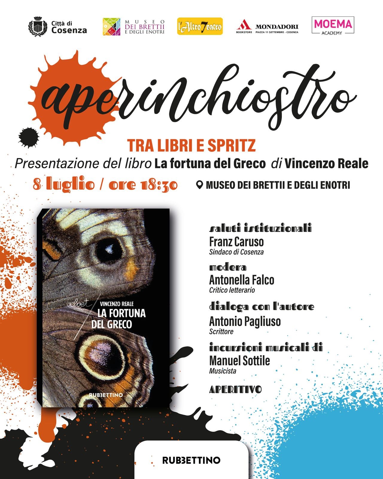 APERINCHIOSTRO - PRESENTAZIONE DEL LIBRO "LA FORTUNA DEL GRECO" DI VINCENZO REALE